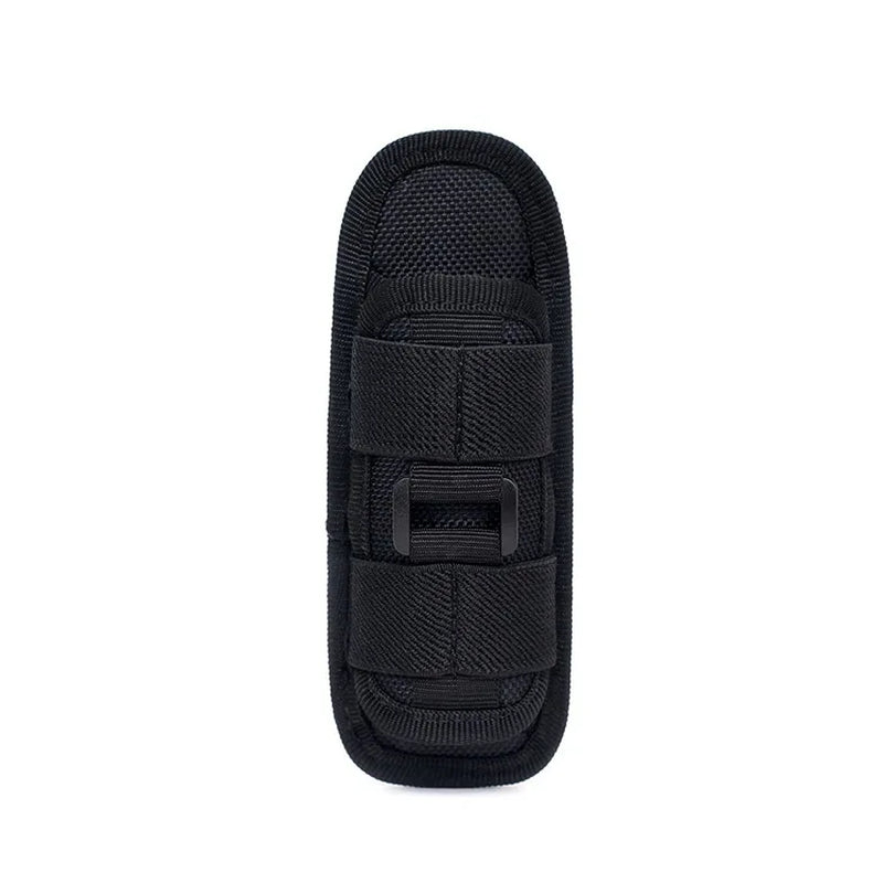 Flashlight Bag 360 Degree Rotatable Flashlight Cover Outdoor Hunting Nylon Waist Bag Flashlight Pouch Bag Holster Torch Case